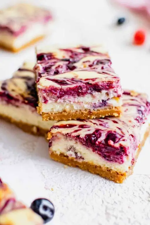 Triple Berry Cheesecake Bars