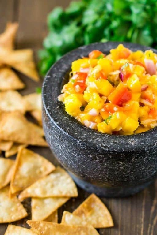 Tropical Coconut Pico de Gallo