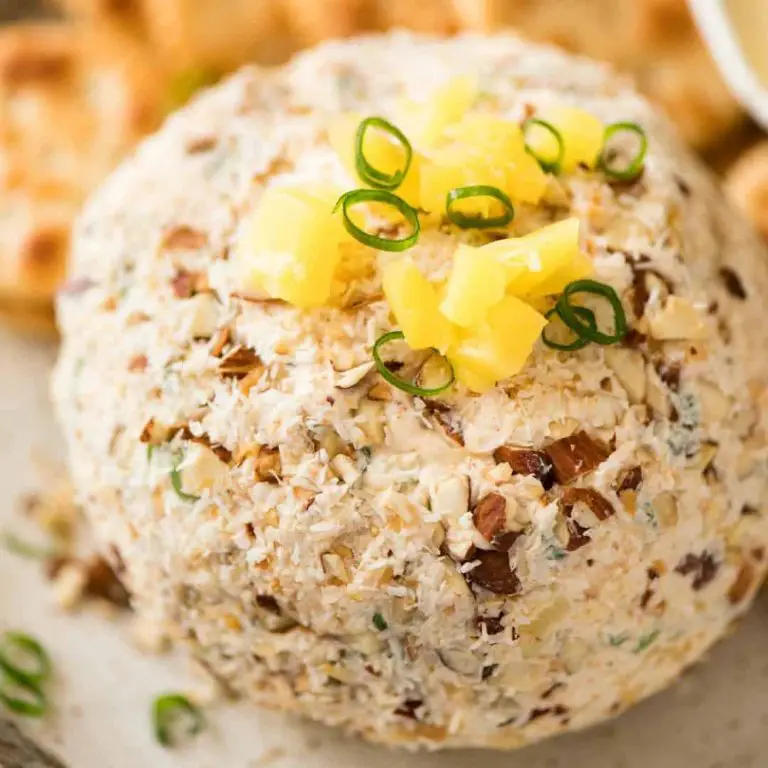 Tropical Pineapple Cheeseball with Coconut