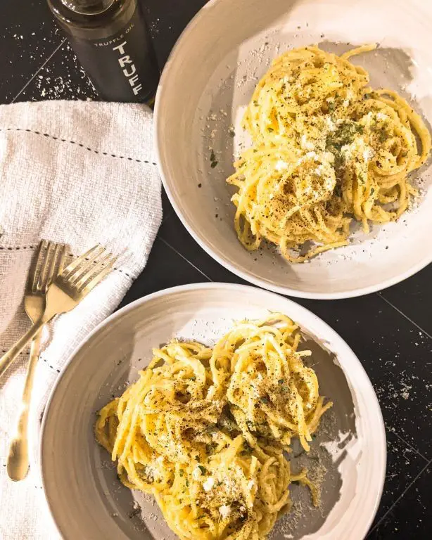 Truffle Butter Noodles with Parmesan