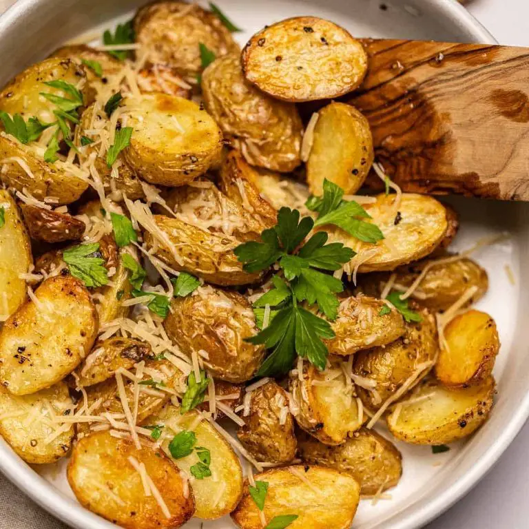Truffle Oil Nibbles Potatoes with Parmesan