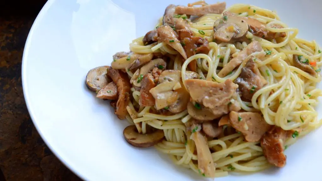 Truffle Oil Pappardelle with Wild Mushrooms