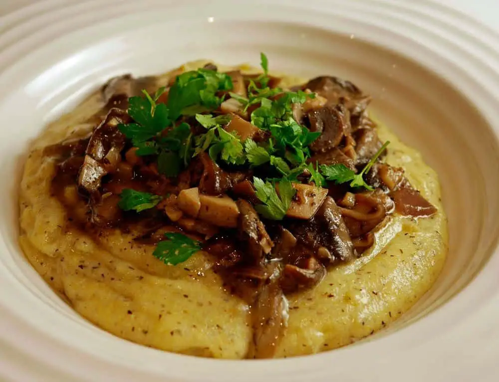 Truffle Polenta with Mushrooms
