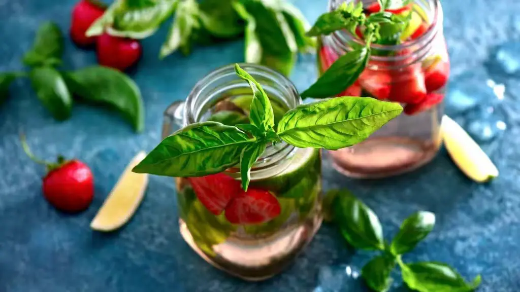 Tulsi Basil Infused Water