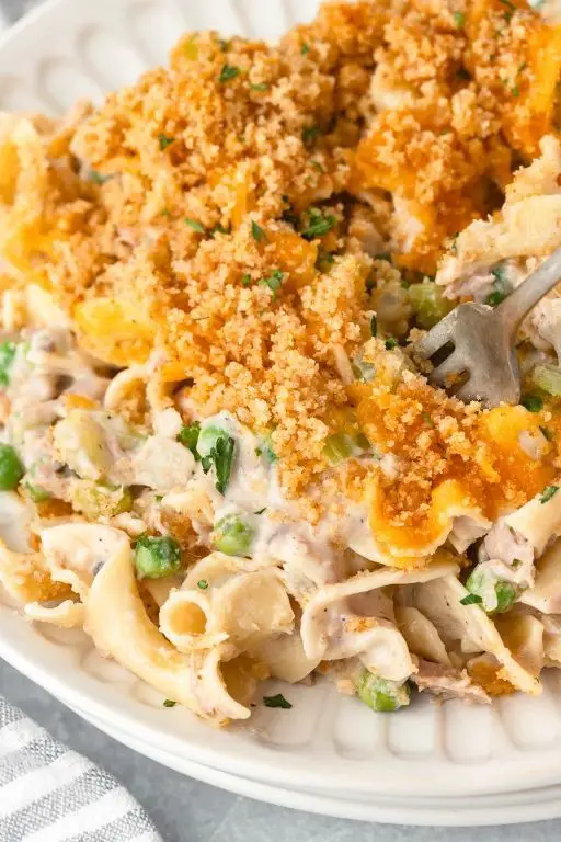 Tuna Casserole with Cream of Mushroom Soup