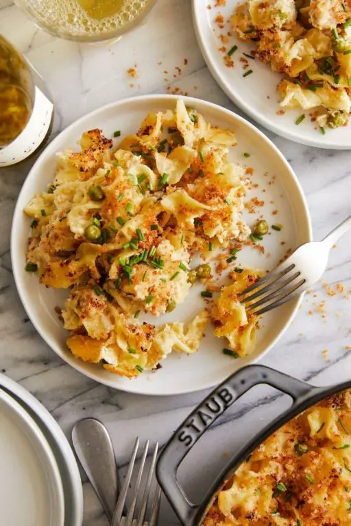 Tuna Casserole with Panko and Parmesan Crust