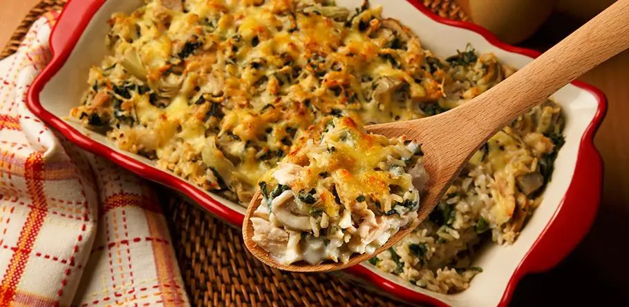 Tuna Casserole with Spinach and Artichokes