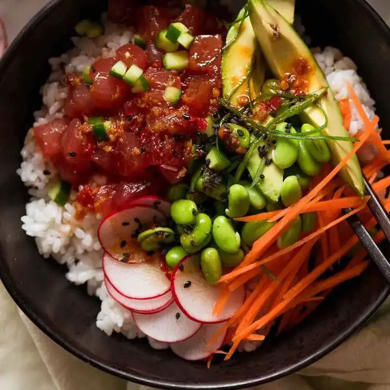Tuna Poke Bowl with Sushi Rice
