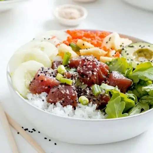 Tuna Poke Bowls with Sesame Dressing