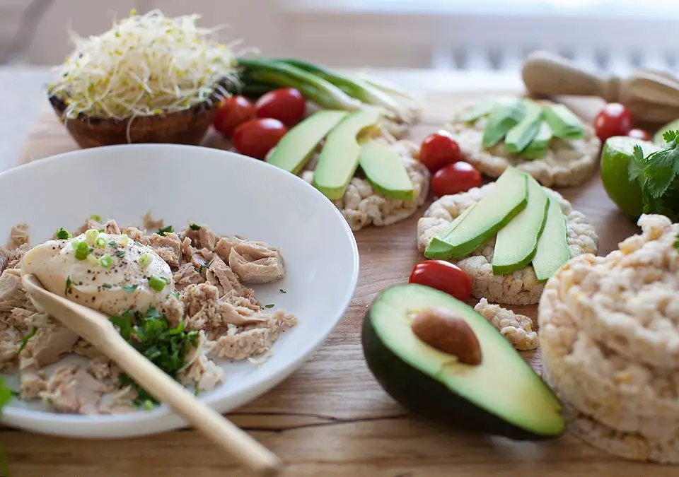 Tuna Rice Patties with Avocado Salsa