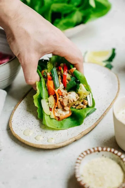 Tuna and Rice Lettuce Wraps