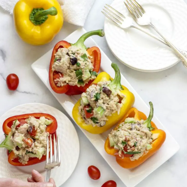 Tuna and Rice Stuffed Peppers