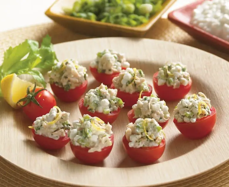 Tuna-Stuffed Cherry Tomatoes