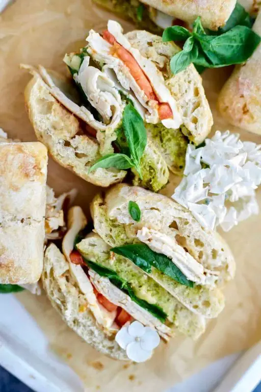Turkey Caprese Panini with Mozzarella