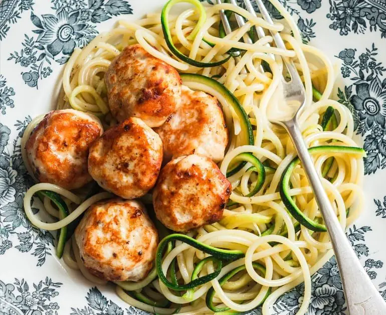 Turkey Meatballs with Zucchini Noodles