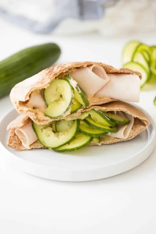 Turkey Panini with Hummus and Cucumber