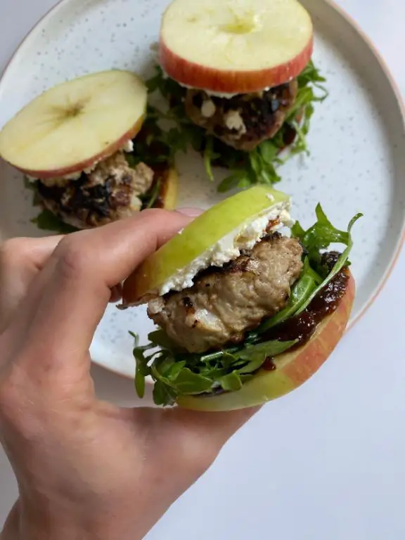 Turkey Sliders with Fig Jam and Goat Cheese