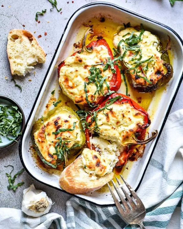 Turkey and Ricotta Stuffed Peppers