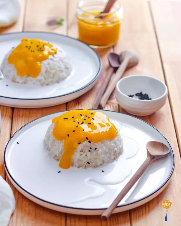 Turmeric Mango Sticky Rice