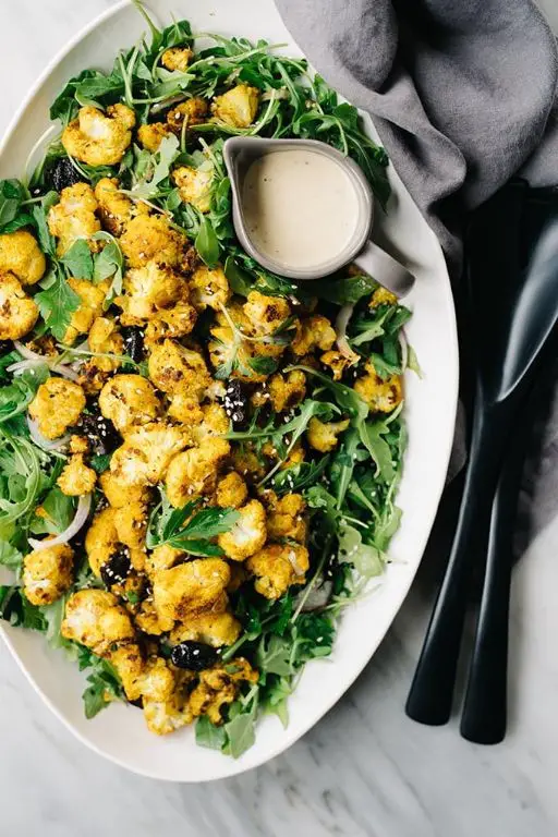 Turmeric Spiced Cauliflower Salad