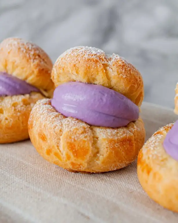 Ube Purple Yam Cream Puffs