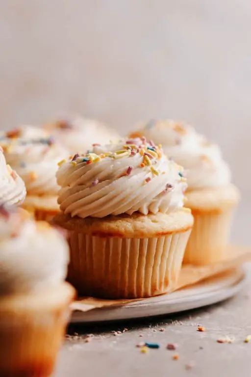 Vanilla Bean Cupcakes with Buttercream Frosting