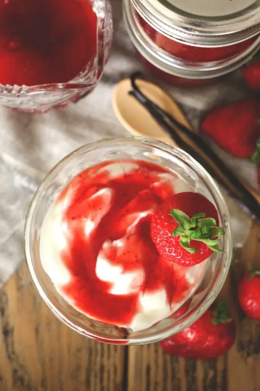 Vanilla-Infused Strawberry Sauce