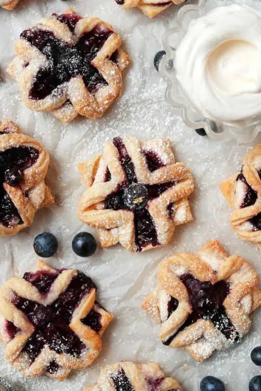 Vegan Berry Puff Pastry Danishes