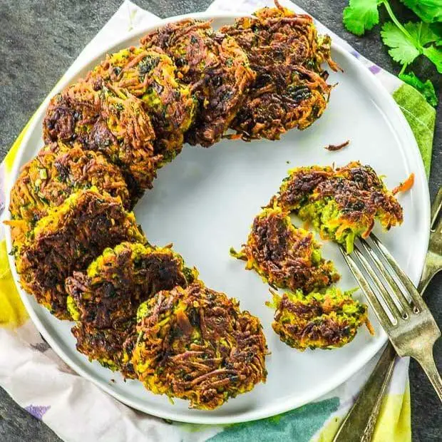 Vegan Carrot and Parsnip Latkes