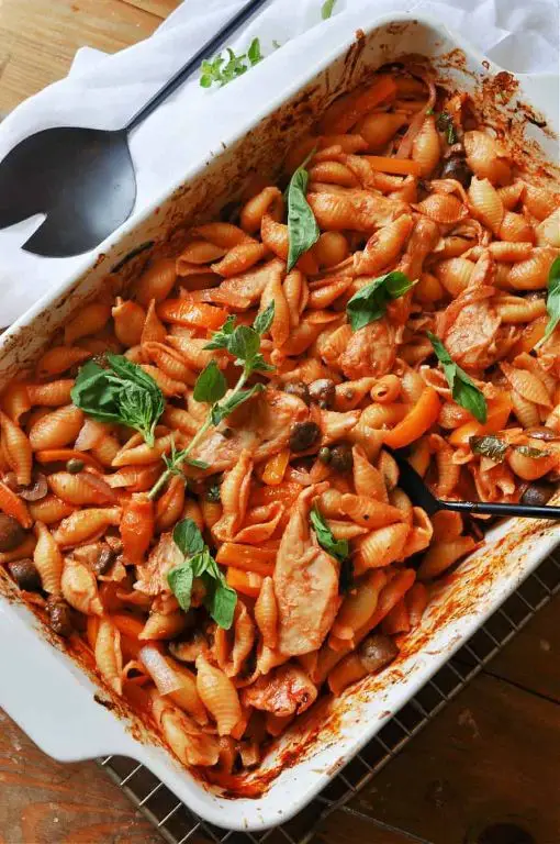 Vegan Chicken Cacciatore with Tofu