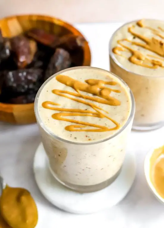 Vegan Date and Peanut Butter Smoothie