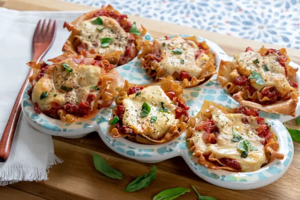Vegan Lasagna Cupcakes with Cashew Cheese