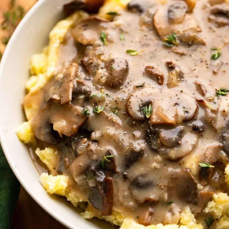 Vegan Mushroom Gravy with Coconut Milk