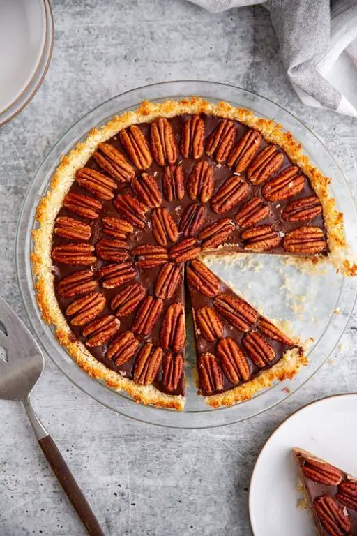 Vegan Pecan Pie with Date Caramel