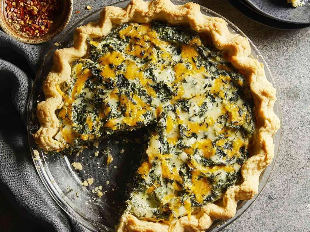 Vegan Spinach and Tofu Quiche