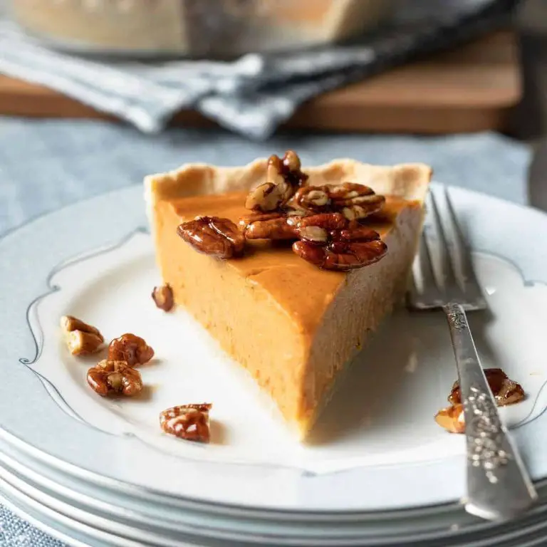 Vegan Sweet Potato Pie with Cranberry Glaze