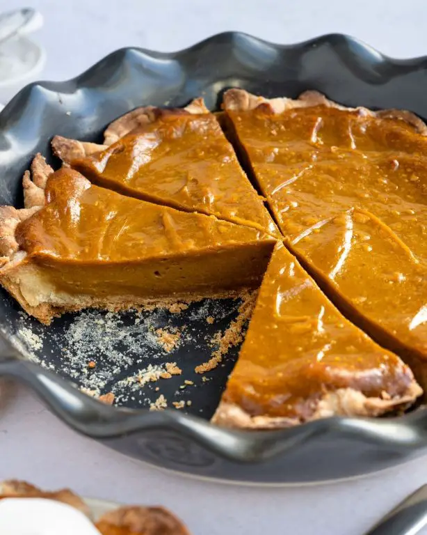 Vegan Sweet Potato Pie with Date Caramel