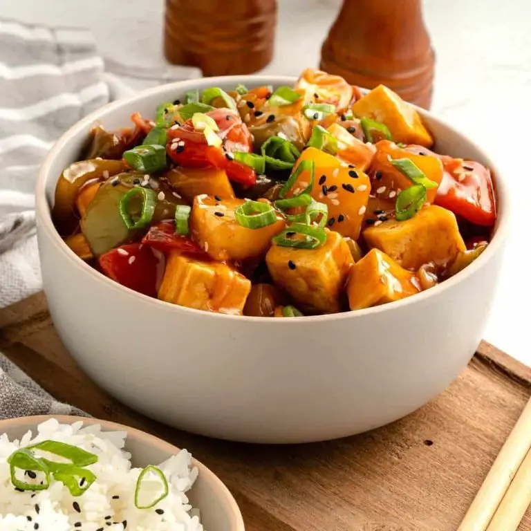 Vegan Sweet and Sour Tofu Bowl