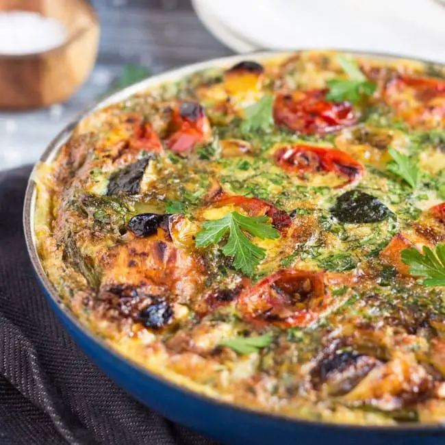 Vegetable Frittata with Leftover Veggies