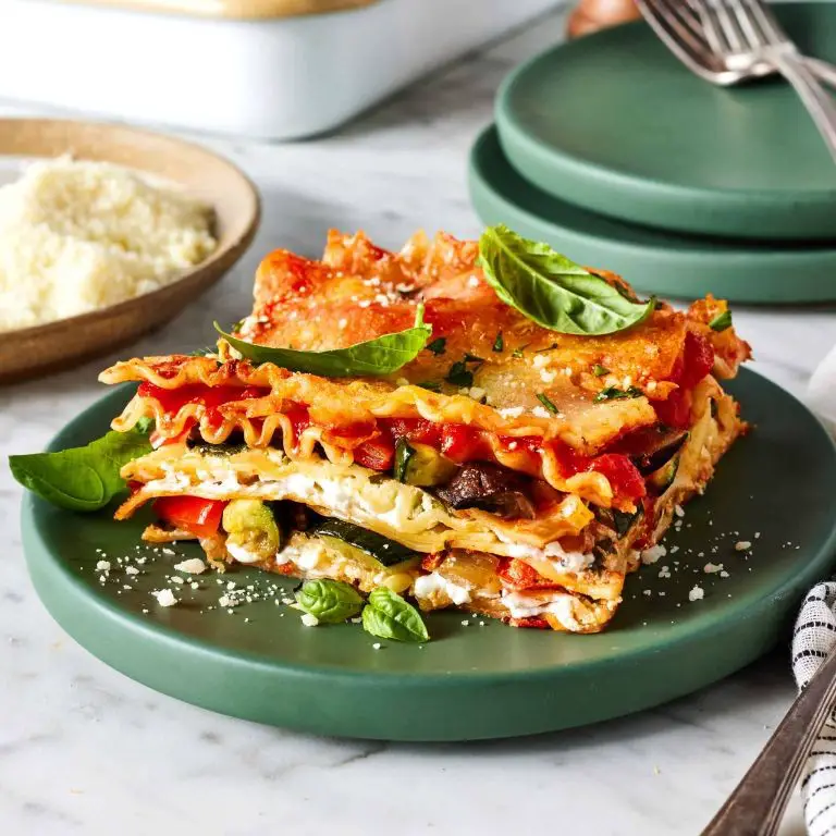 Vegetable Lasagna with Mixed Vegetables