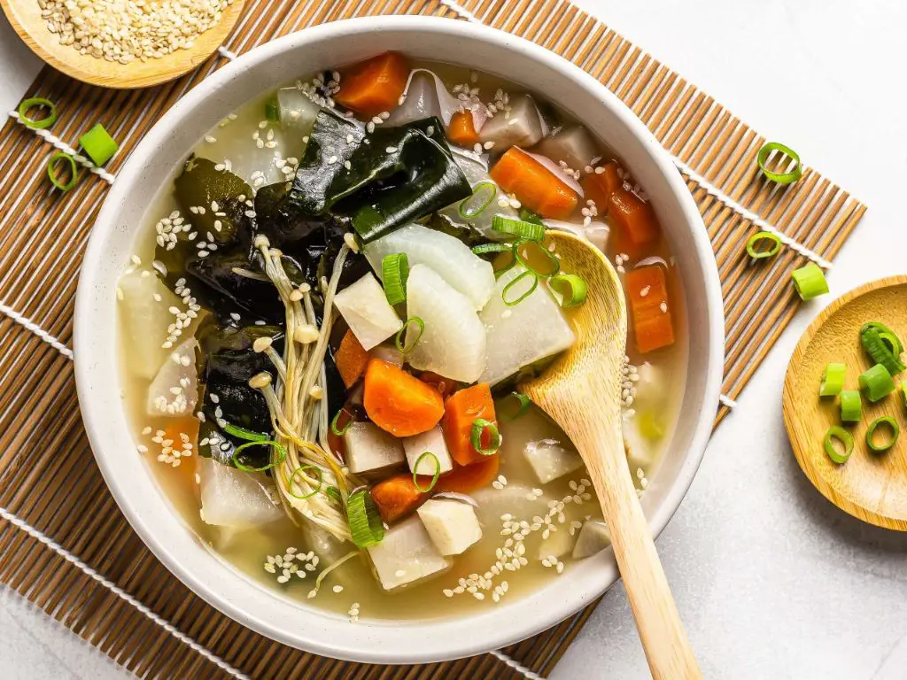 Vegetable Miso Soup with Daikon