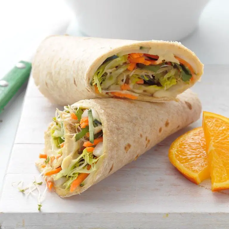Vegetable and Hummus Wrap