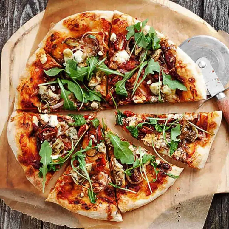 Vegetarian Delight Pizza with Roasted Veggies
