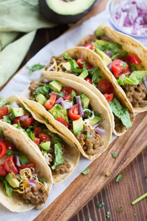 Vegetarian Instant Pot Lentil Tacos