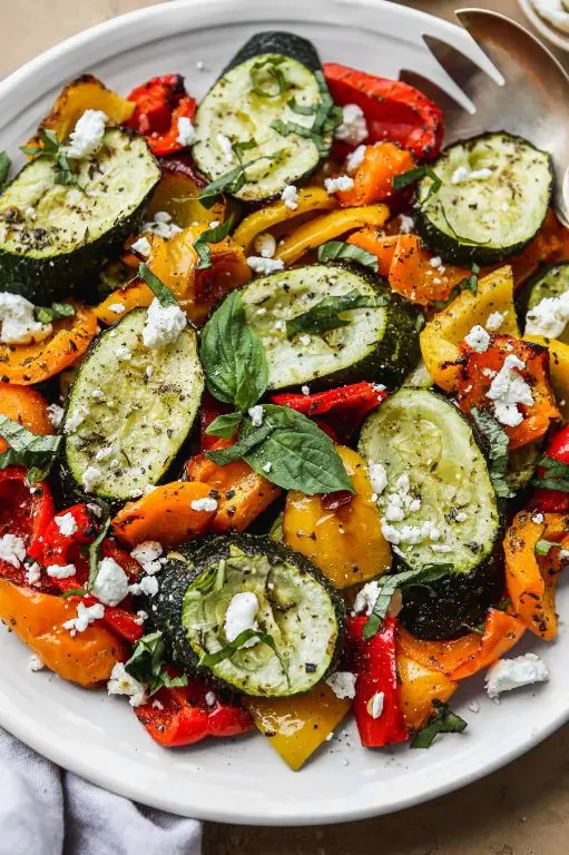 Vegetarian Spedini with Zucchini and Bell Peppers