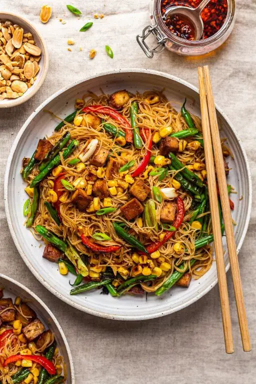Vegetarian Vermicelli Stir-Fry