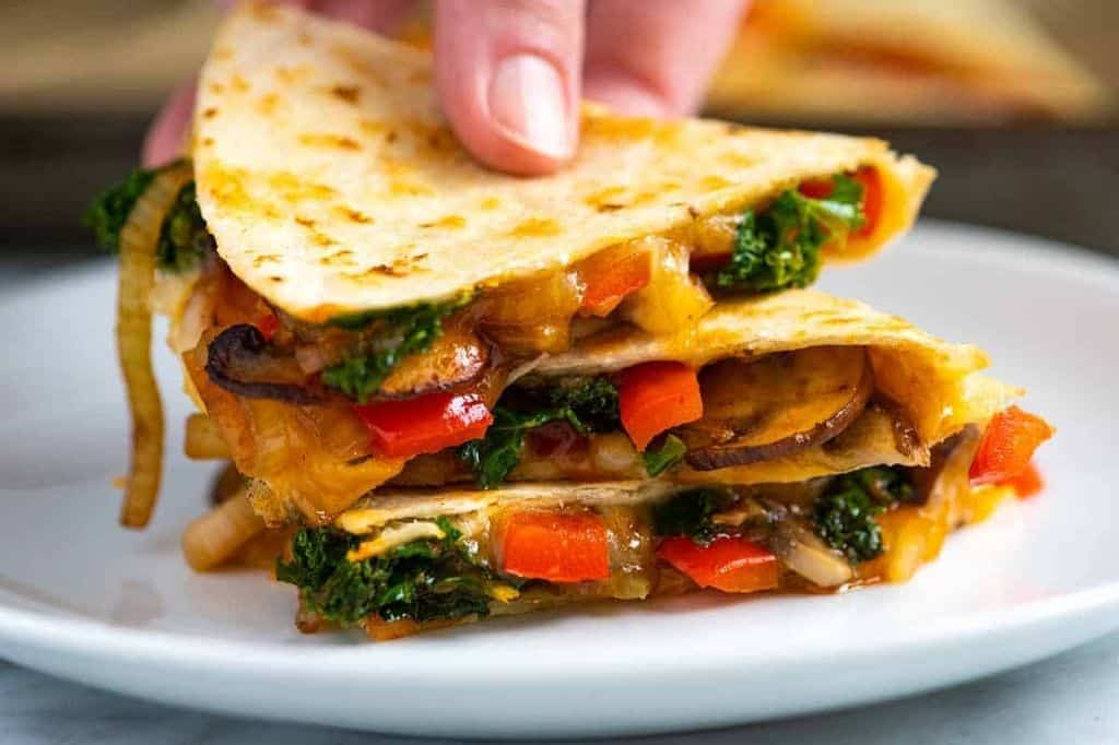 Veggie and Cheese Quesadillas