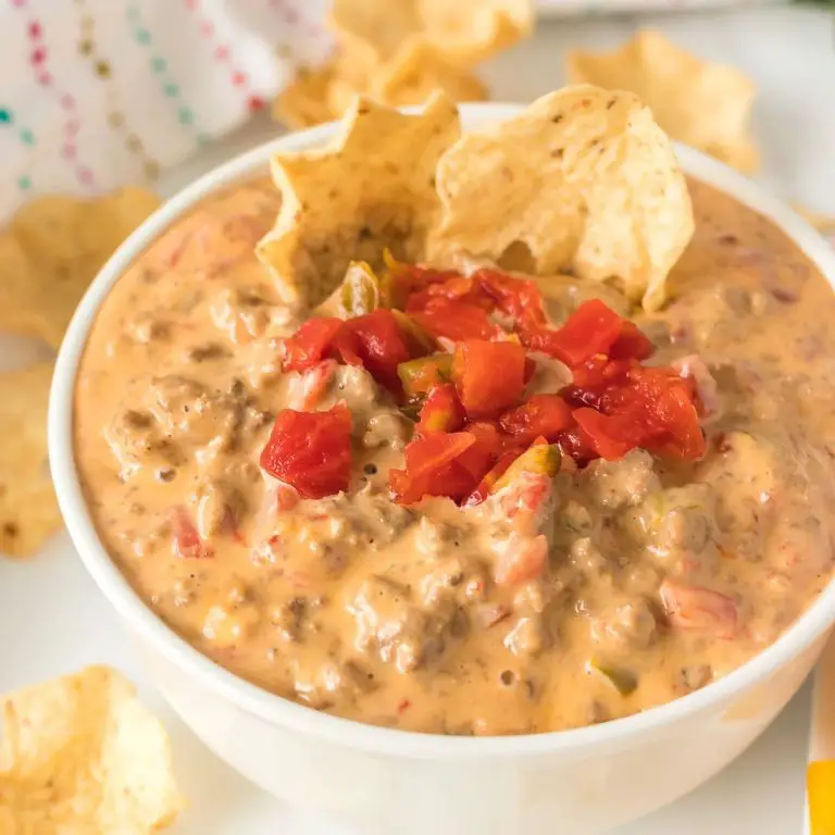 Velveeta Rotel Dip with Ground Turkey