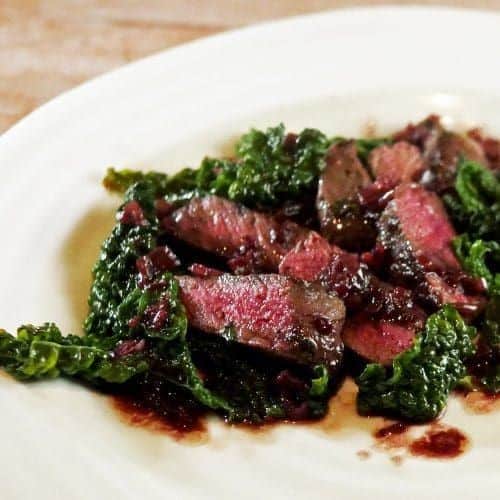 Venison Medallions with Red Wine Jus