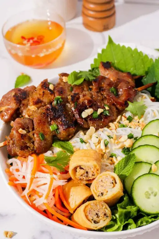 Vermicelli with Grilled Pork and Peanut Sauce